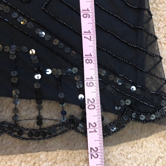 Passport Sequins Sheer Front top - size S - Picture 5 of 7